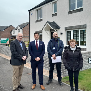 Council leadership team visits Persimmon Homes site in Kirkcaldy