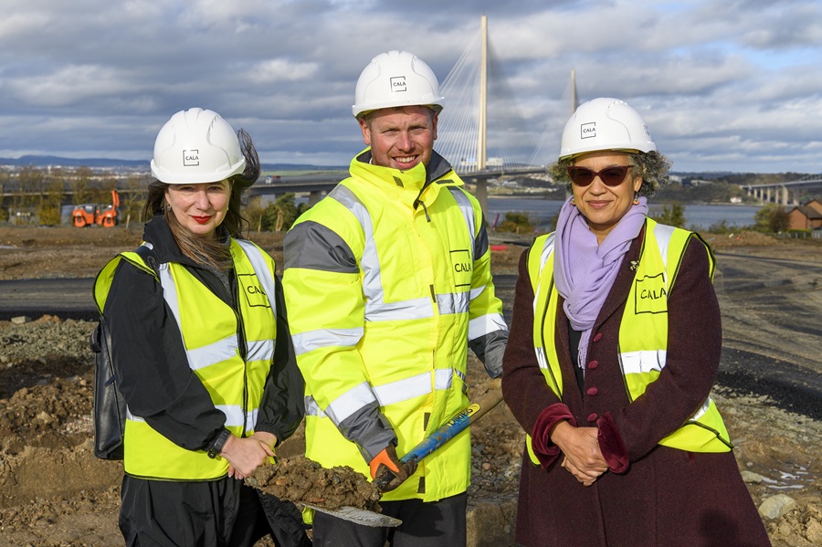 Cala breaks ground on affordable homes in South Queensferry