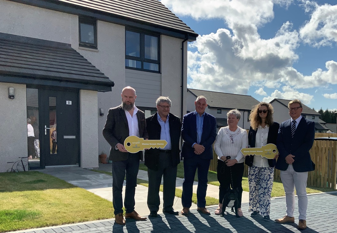 Housing minister opens new affordable homes in Forres