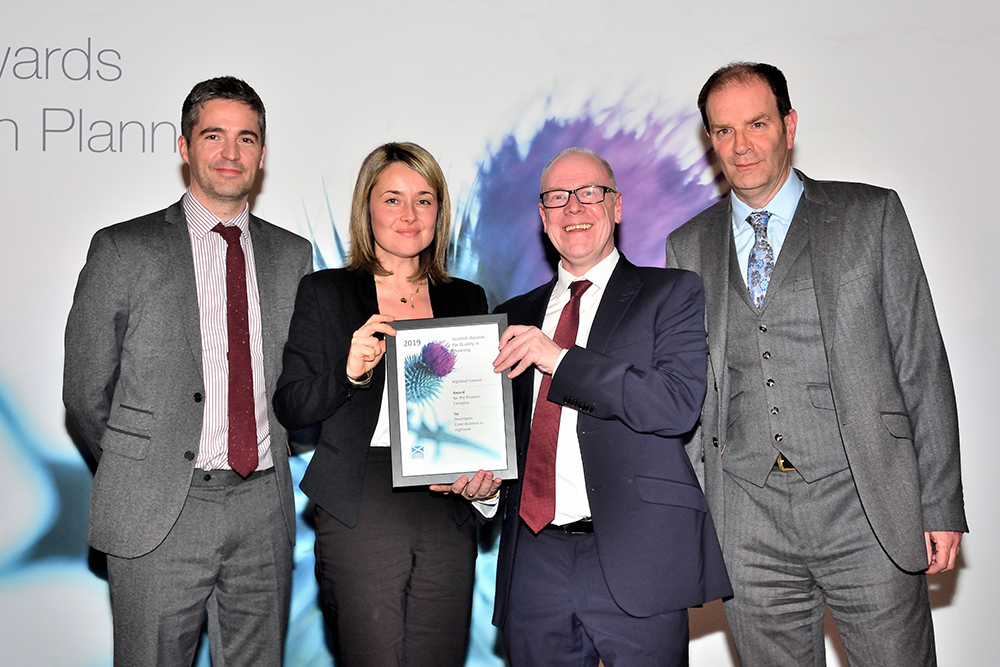 Highland Council toasts record success at Scottish planning awards