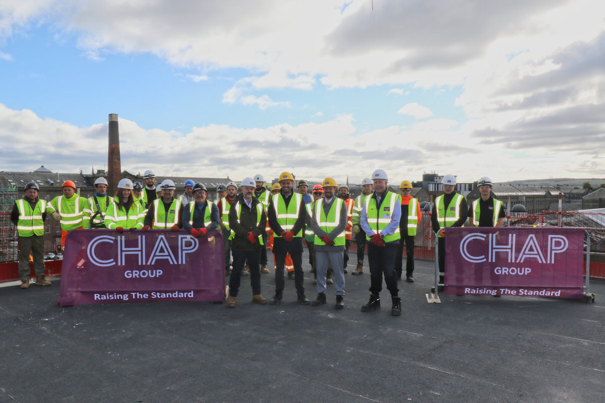 CHAP Group tops out Dundee student accommodation project