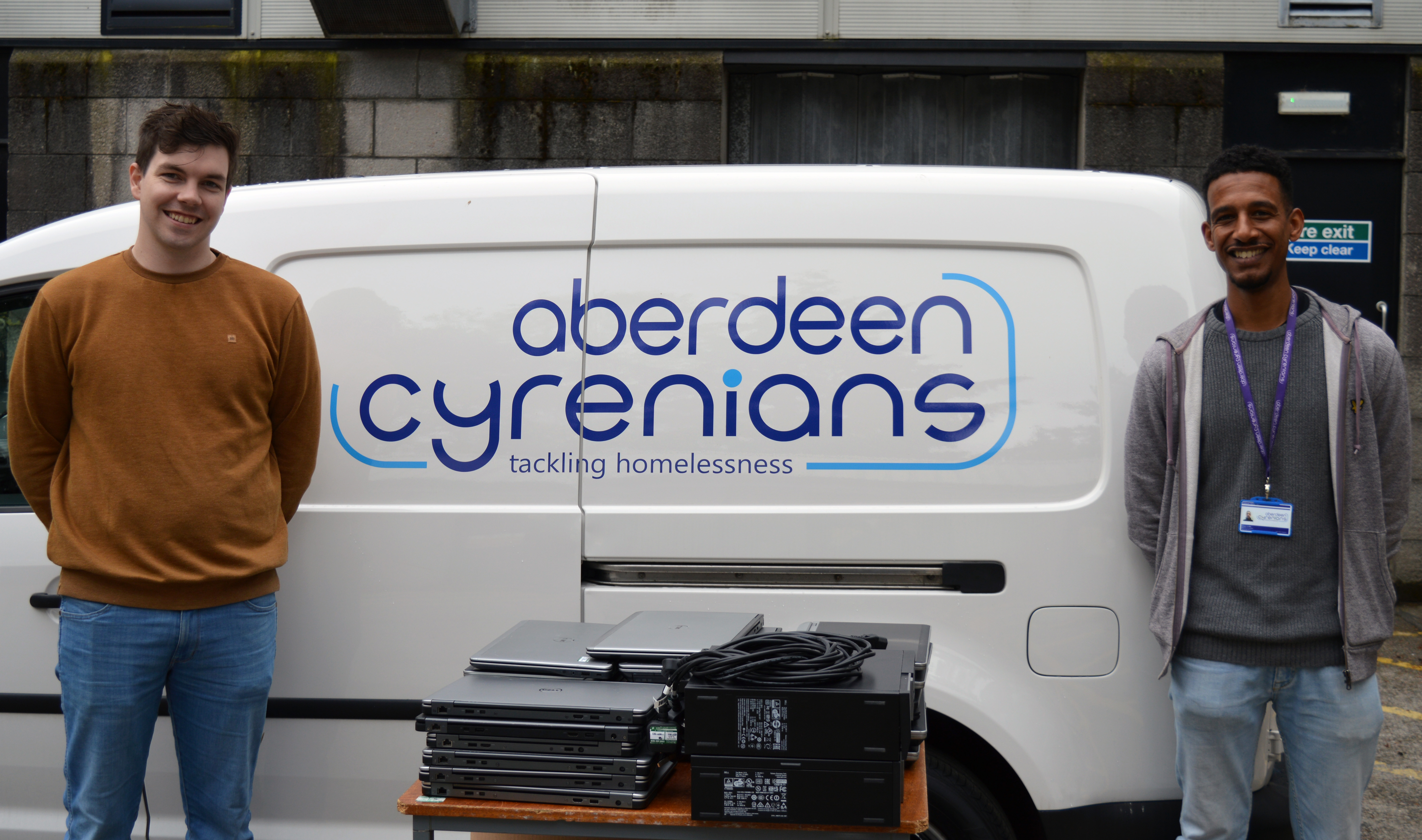 James Hutton Institute donates laptops to Aberdeen Cyrenians