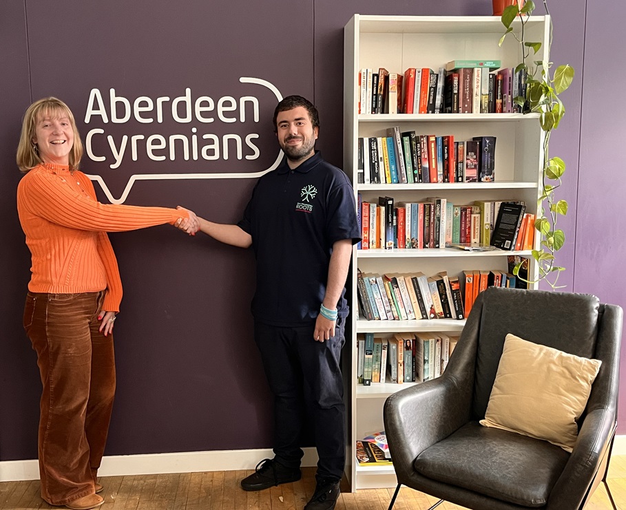 Aberdeen Cyrenians begins charitable partnership with Prax Foundation Roots