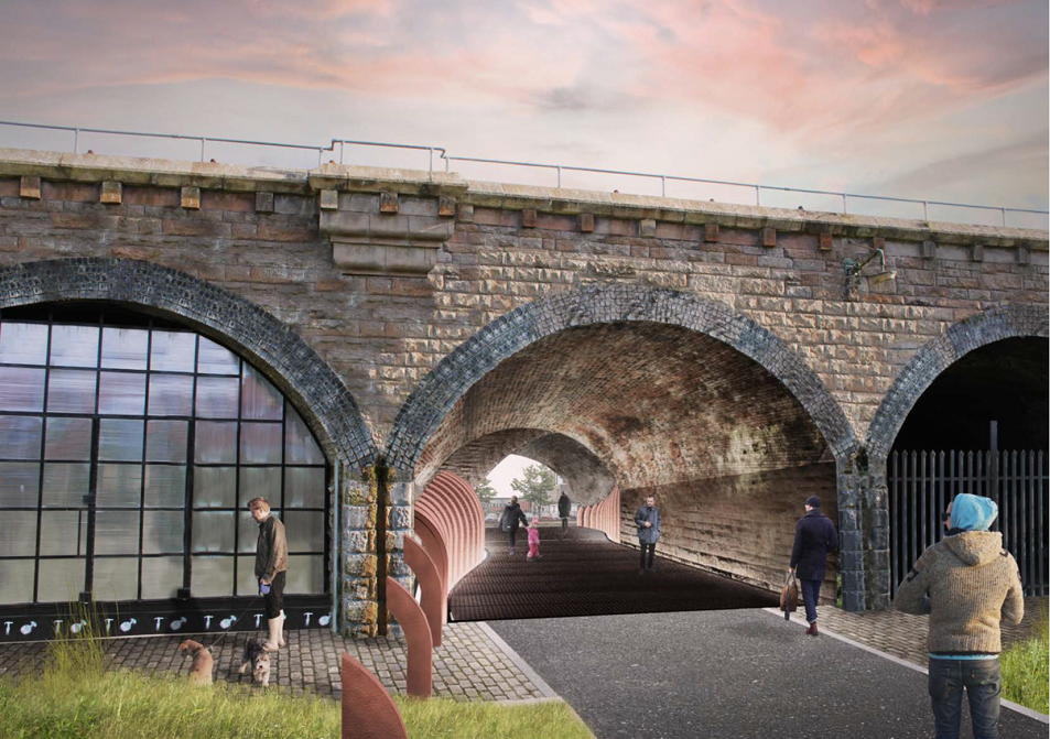 Glasgow City Council approves plans for pedestrian railway arch