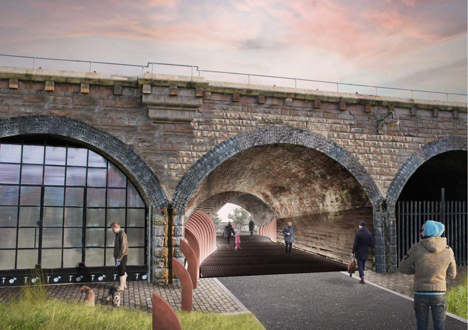 Railway arch designs aim to open up connections between Glasgow communities