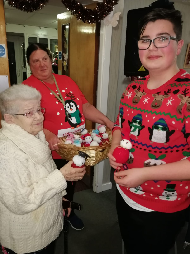 Bield resident knits Christmas joy into the community
