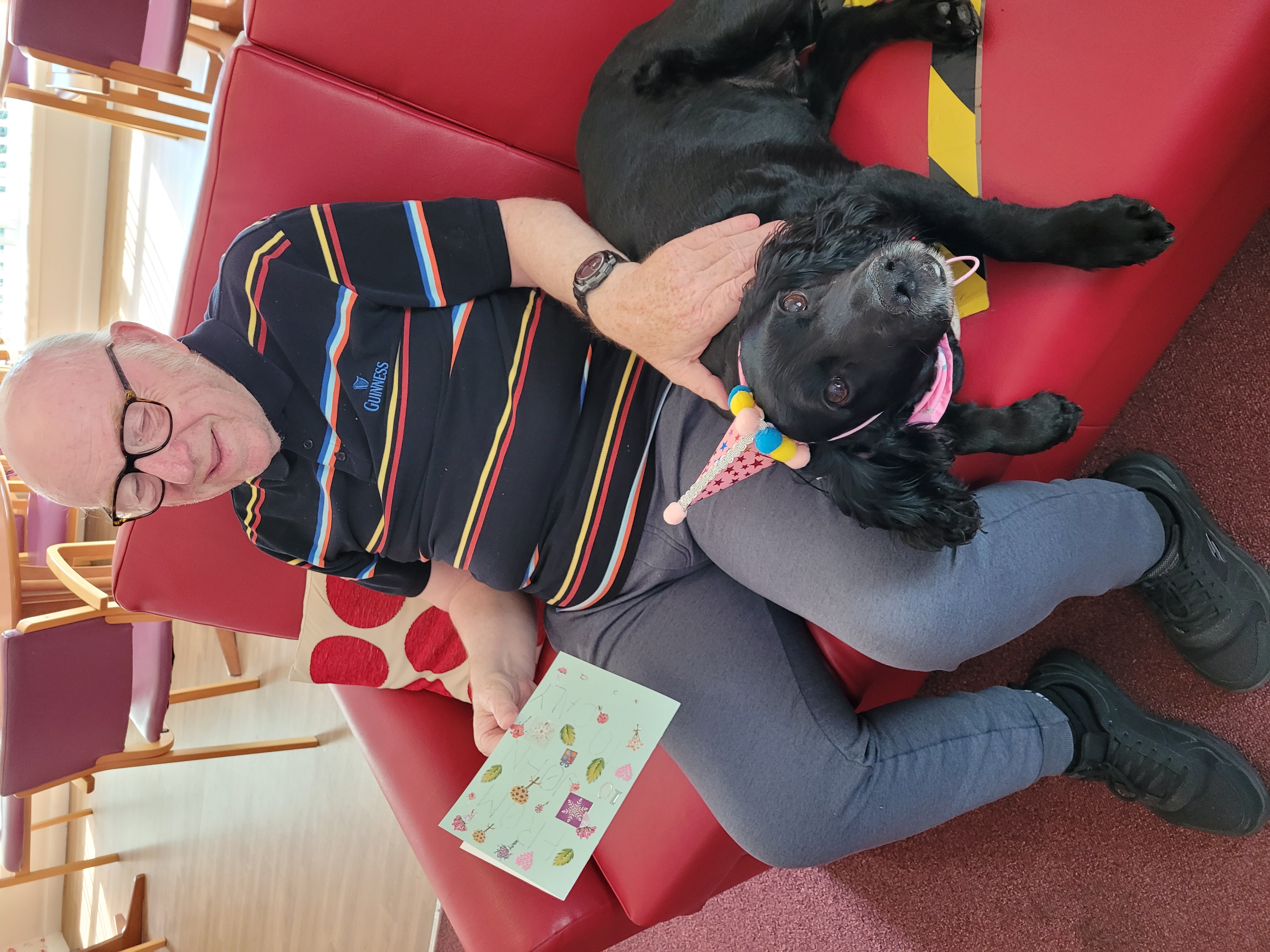 Paw-some visits at Bield housing development in Edinburgh