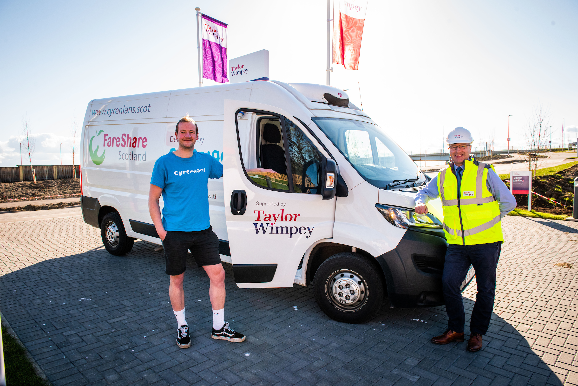 Cyrenians receives funding boost from Taylor Wimpey East Scotland