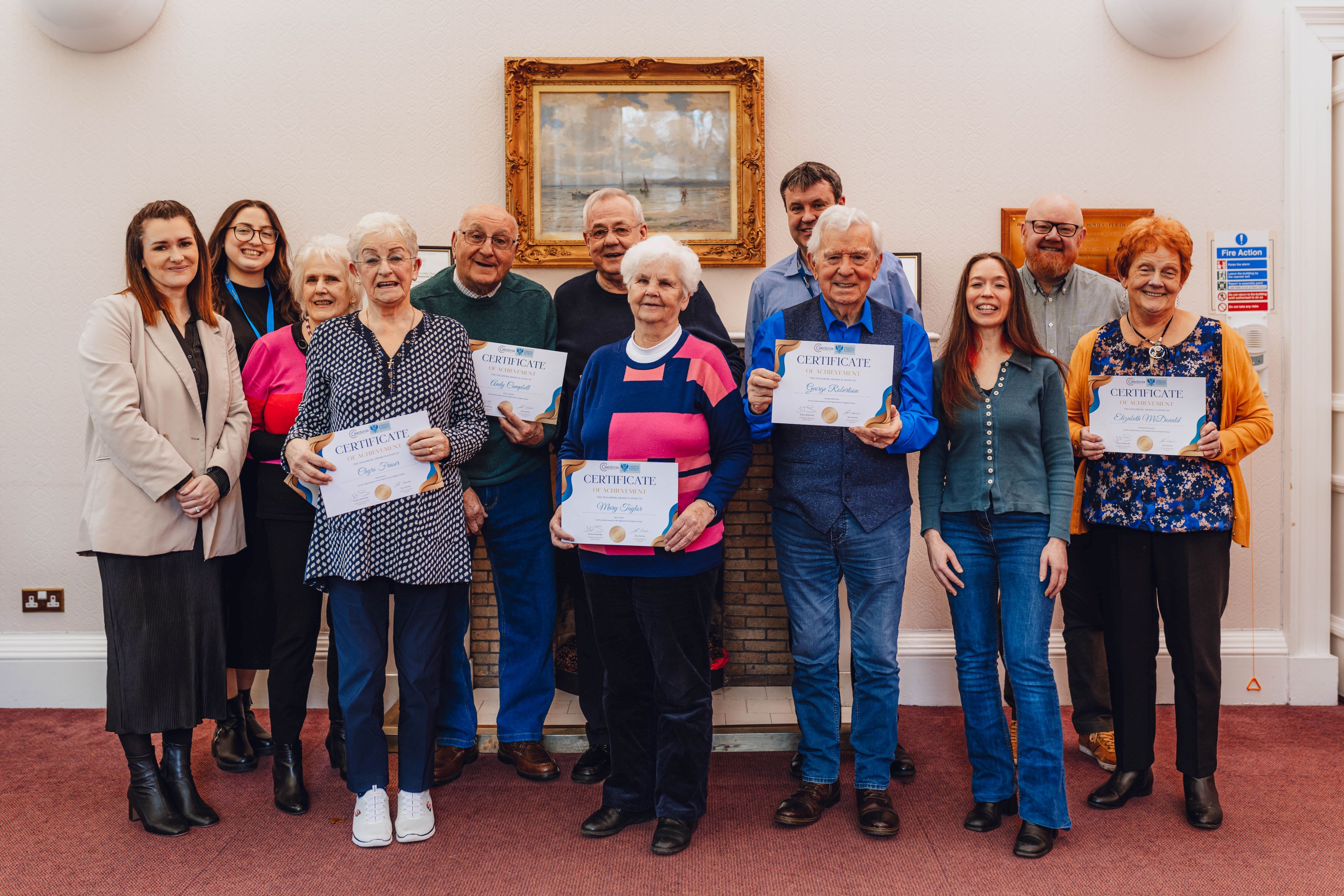 Caledonia Housing Association retirement tenants celebrate digital participation achievements