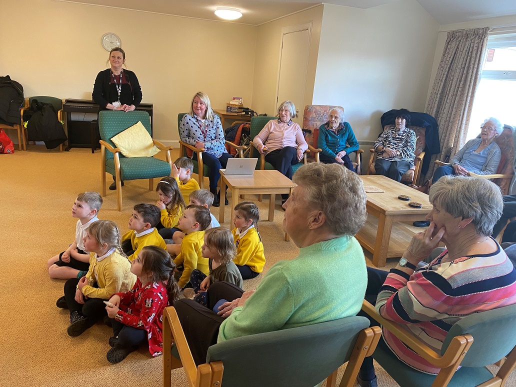 Jackanory time at Eildon supported housing development