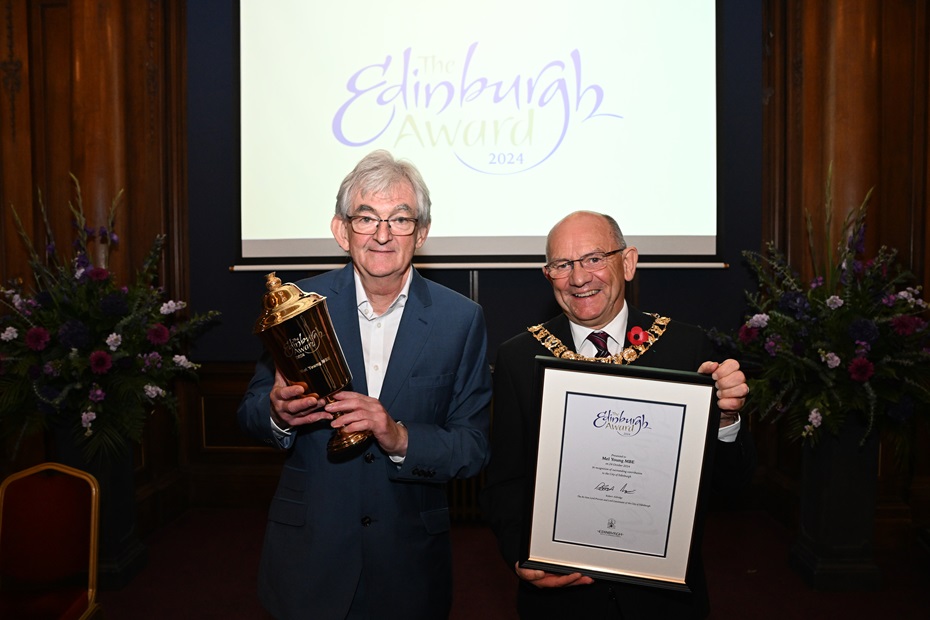 Mel Young MBE receives Edinburgh Award 2024