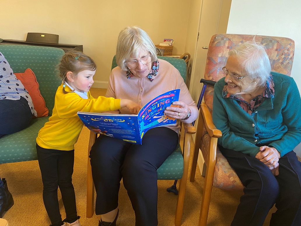 Jackanory time at Eildon supported housing development