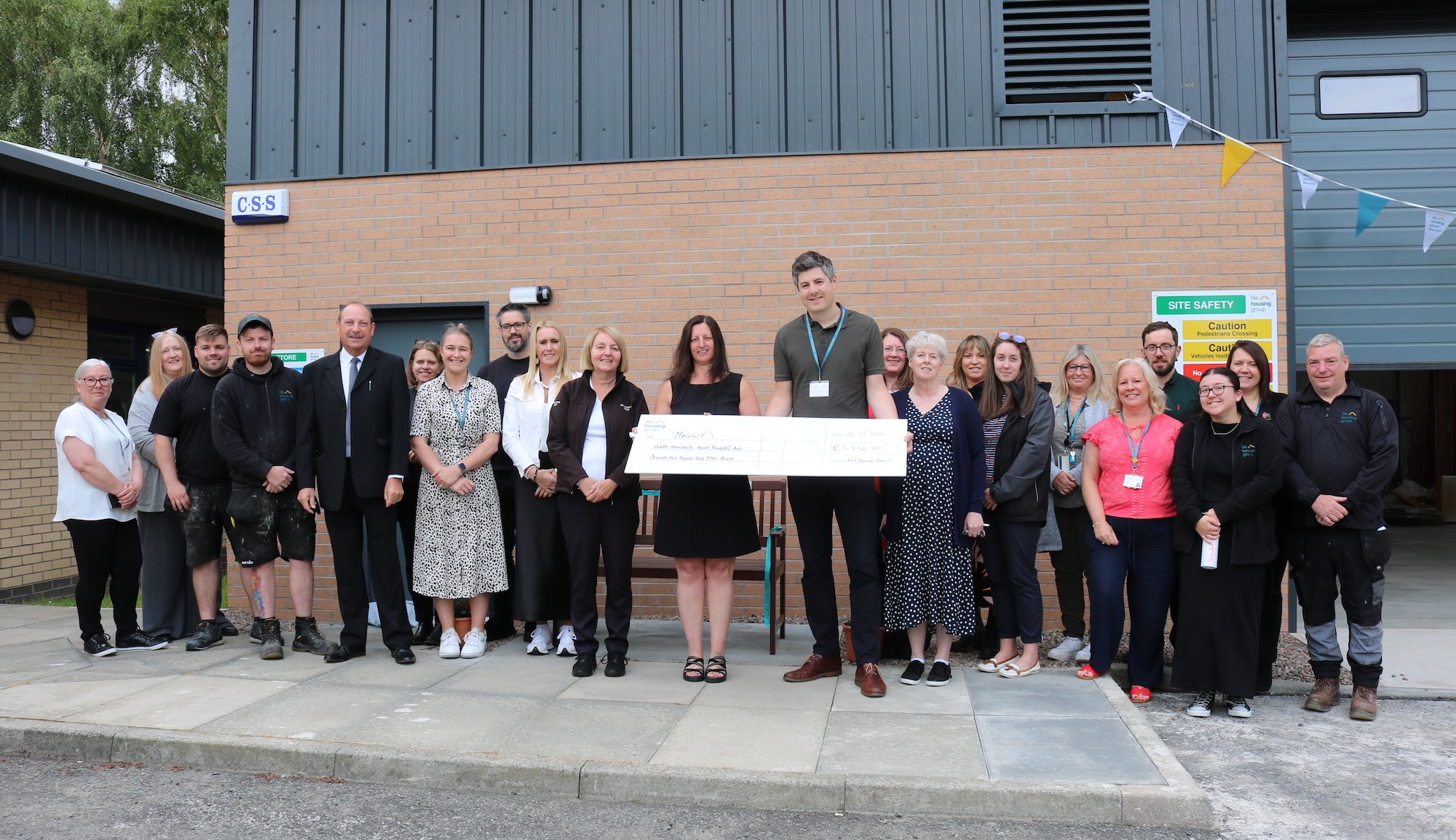 Fife Housing Group donates over £3,900 to Maggie’s and pays tribute to colleague with memorial bench