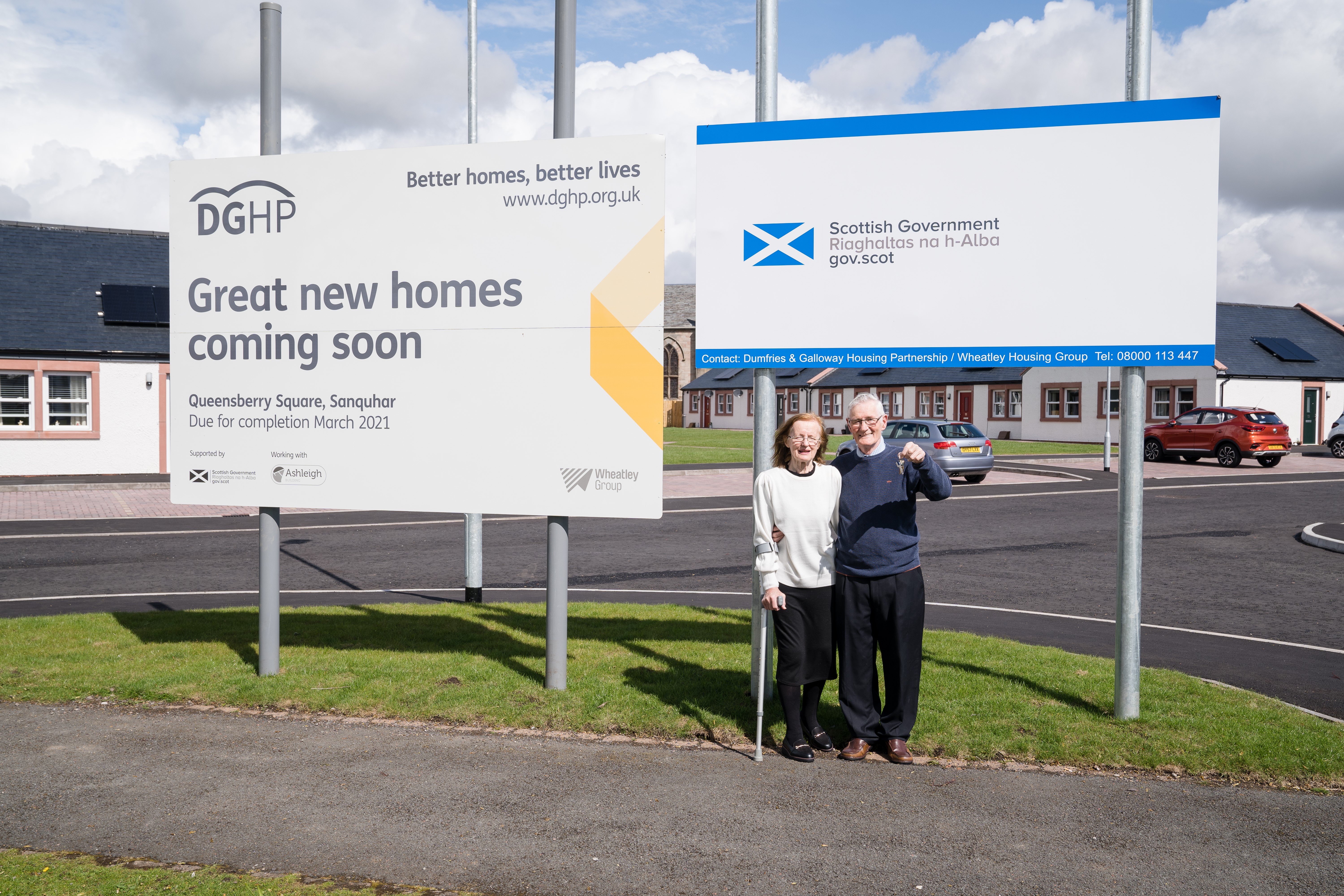 Sanquhar family become first tenants at new DGHP development