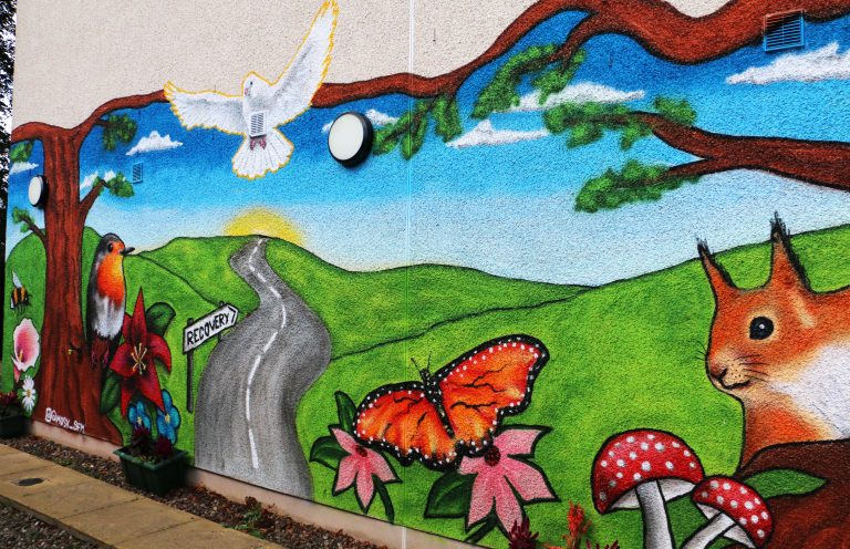 New mural painted on Hillcrest-owned homeless hostel in Perth