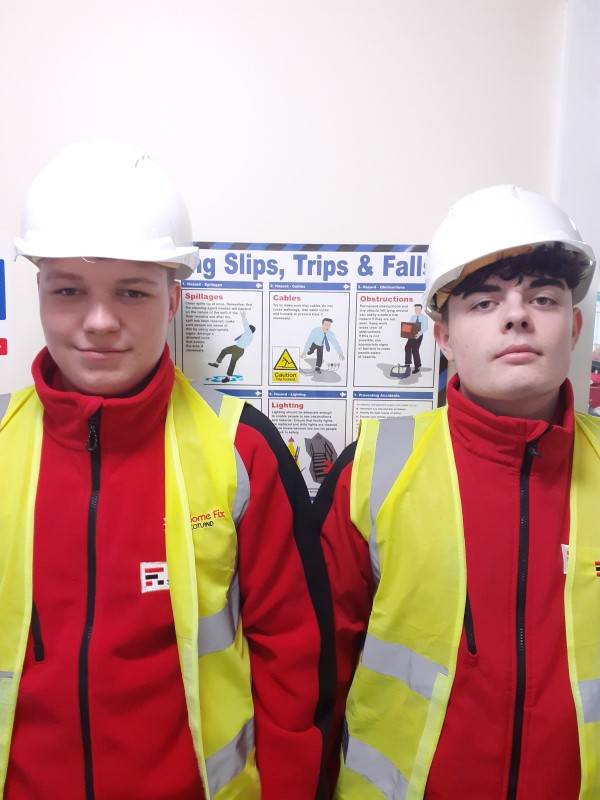 Inverclyde Academy pupils carve out future careers with Home Fix Scotland