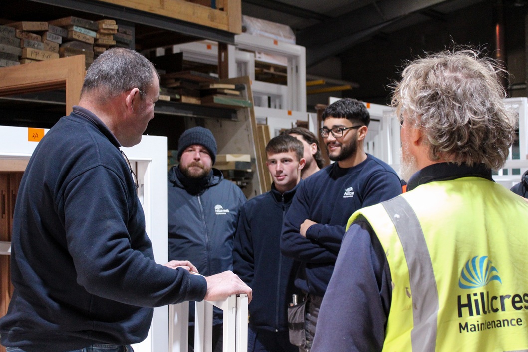 Hillcrest Maintenance staff trained for historic window replacement project