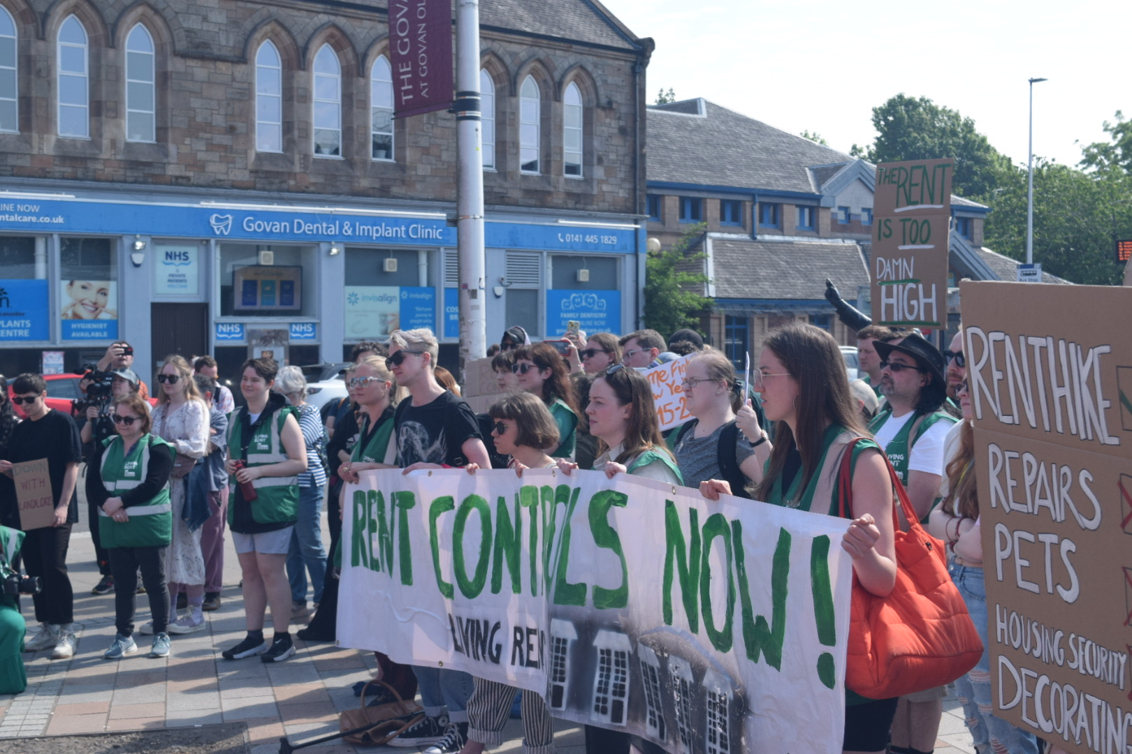 Tenants stage Bute House rally in support of rent controls