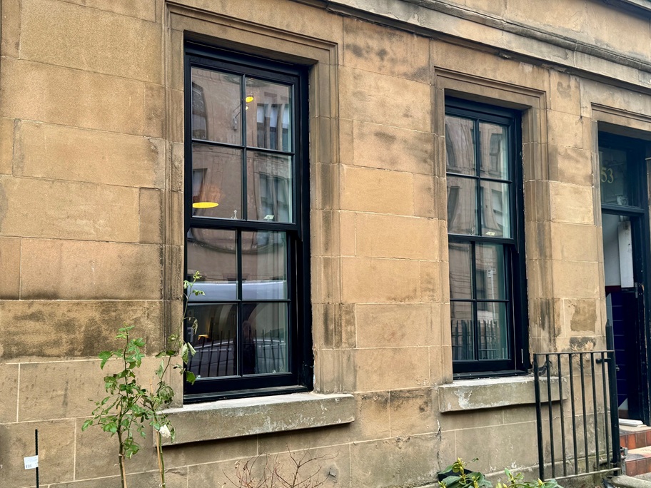 Window replacements begin at B-listed residences in Glasgow's West End