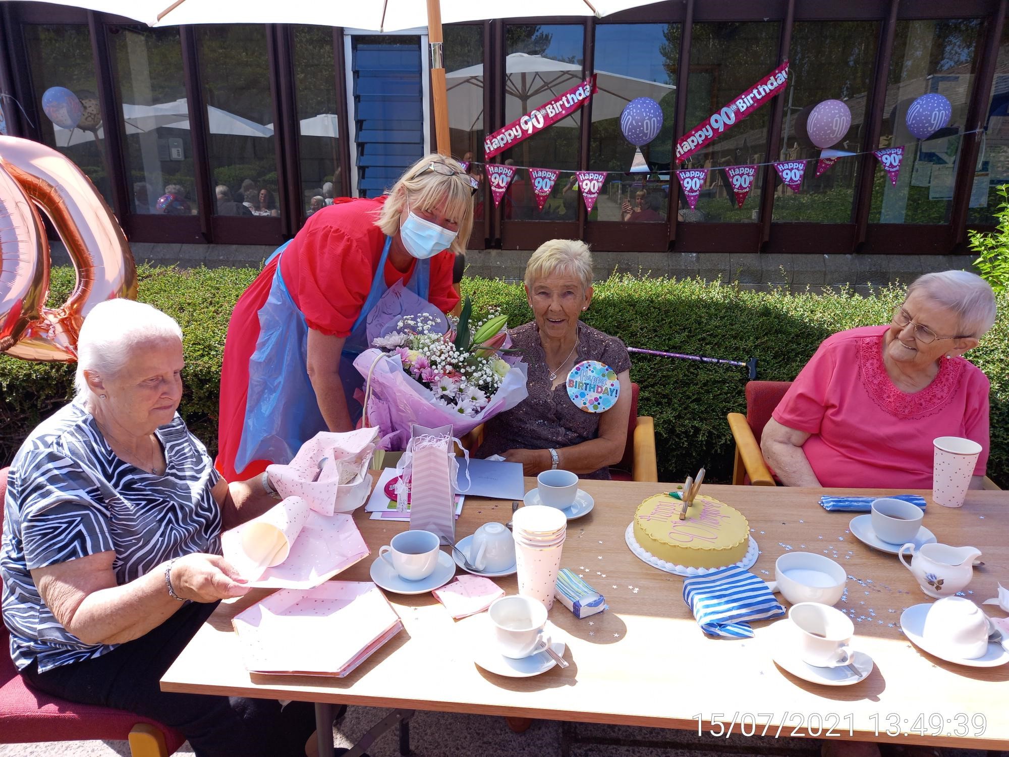 Irvine Housing holds double birthday party at Hawthorn Place