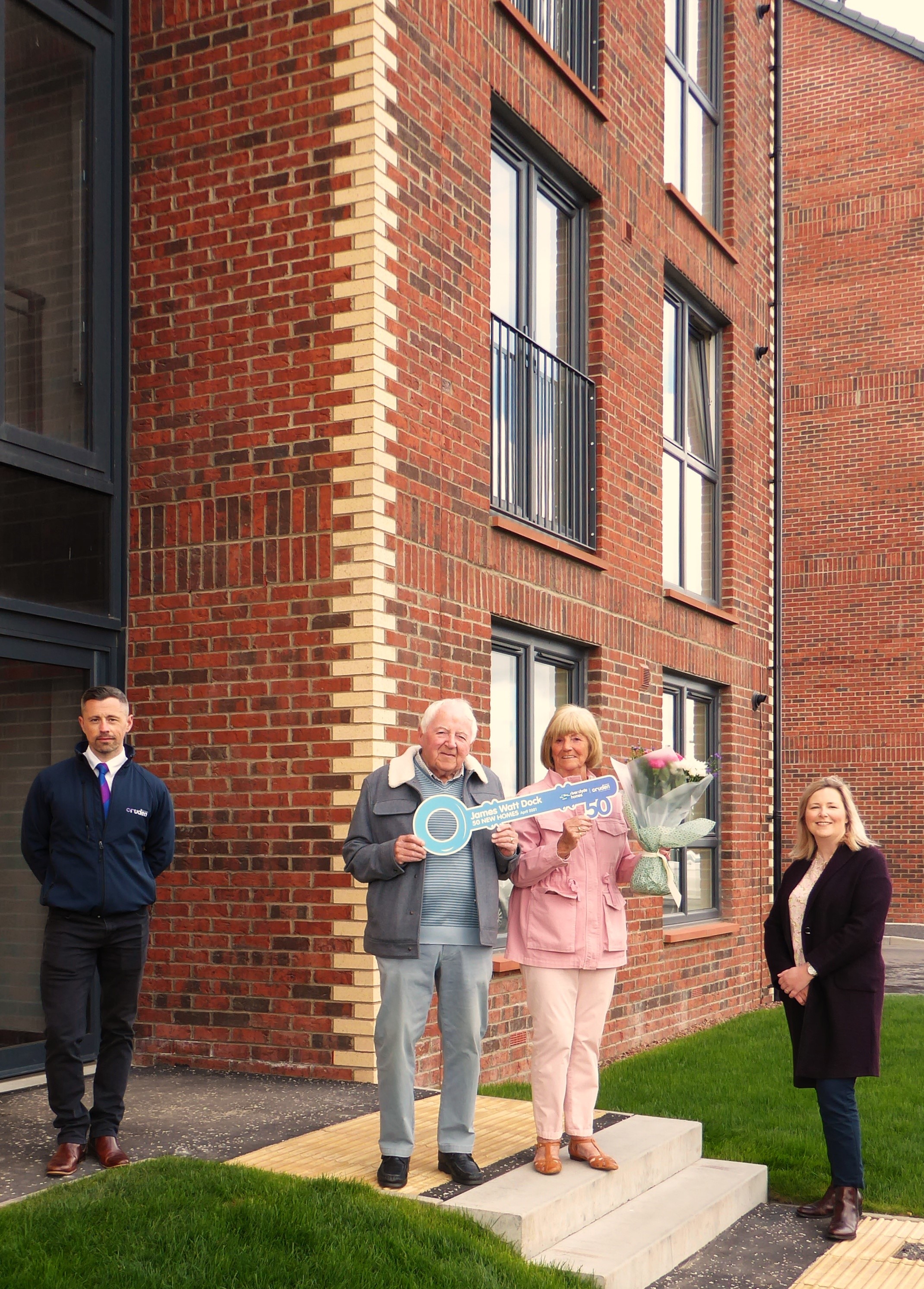 New homes handed over at James Watt Dock