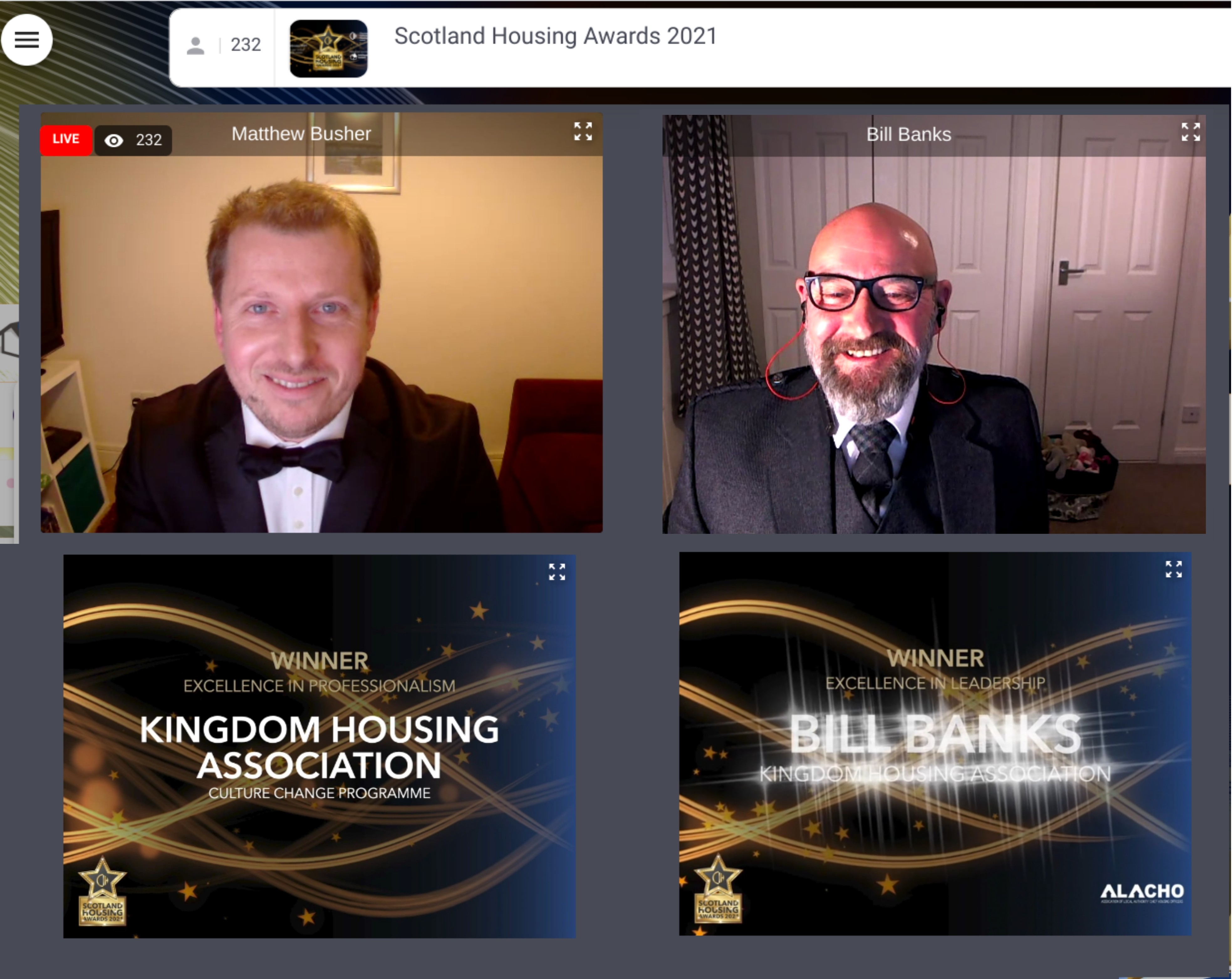 Kingdom Housing Association celebrates double win at CIH Scotland Housing Awards