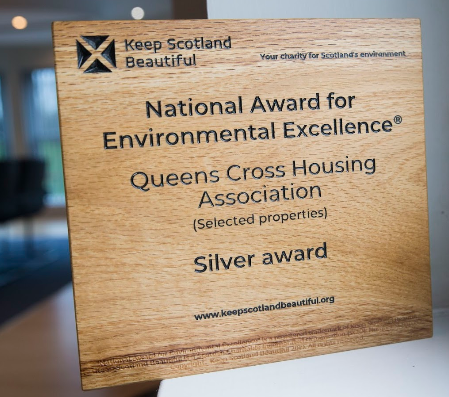 Queens Cross Housing Association gains silver award from Keep Scotland Beautiful