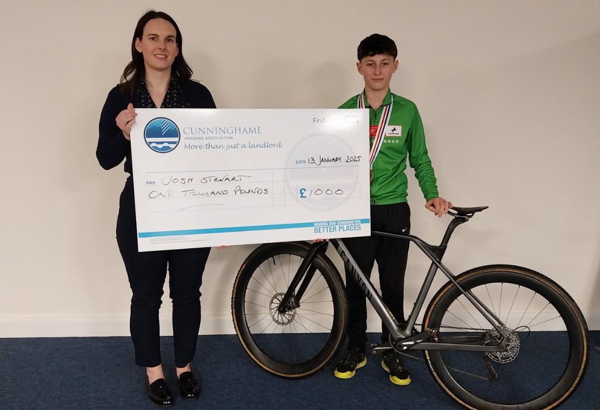 Cunninghame sponsors local young cyclist