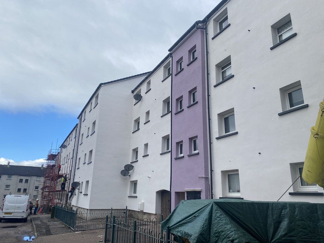 Mixed-tenure properties benefitting from Edinburgh housing stock improvement pilot