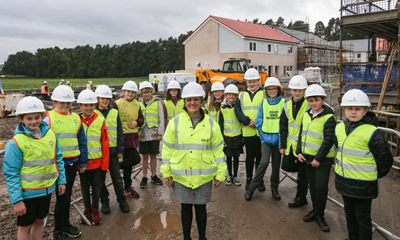 School pupils visit Fife affordable housing development