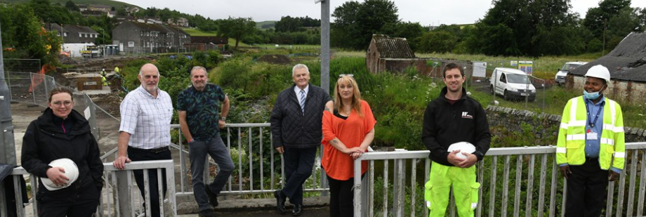 Phase two of New Cumnock Flood Protection Scheme well underway