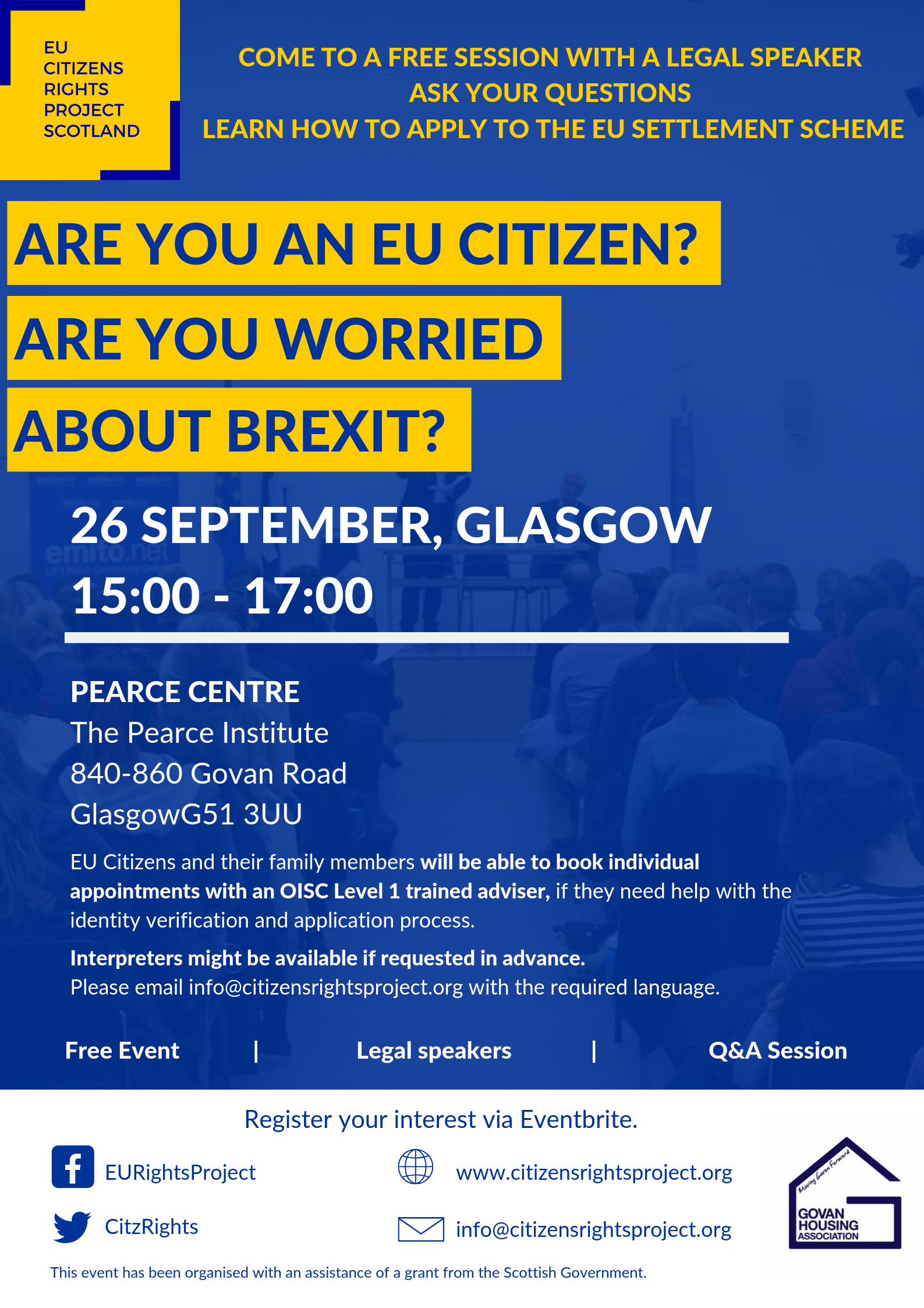 Govan Housing Association to hold event Brexit information event for EU nationals