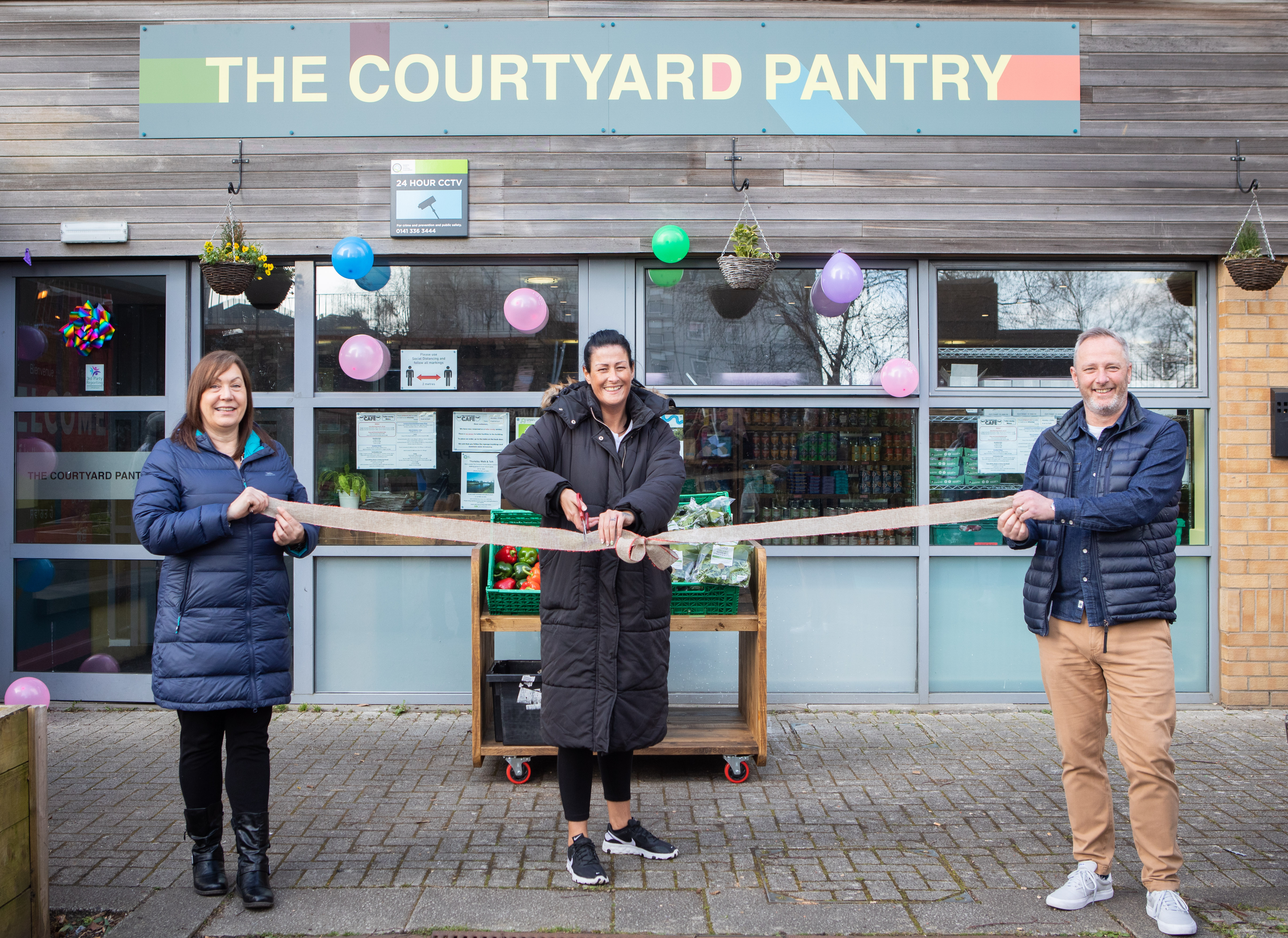 Queens Cross Housing Association courtyard pantry signs up 350th member