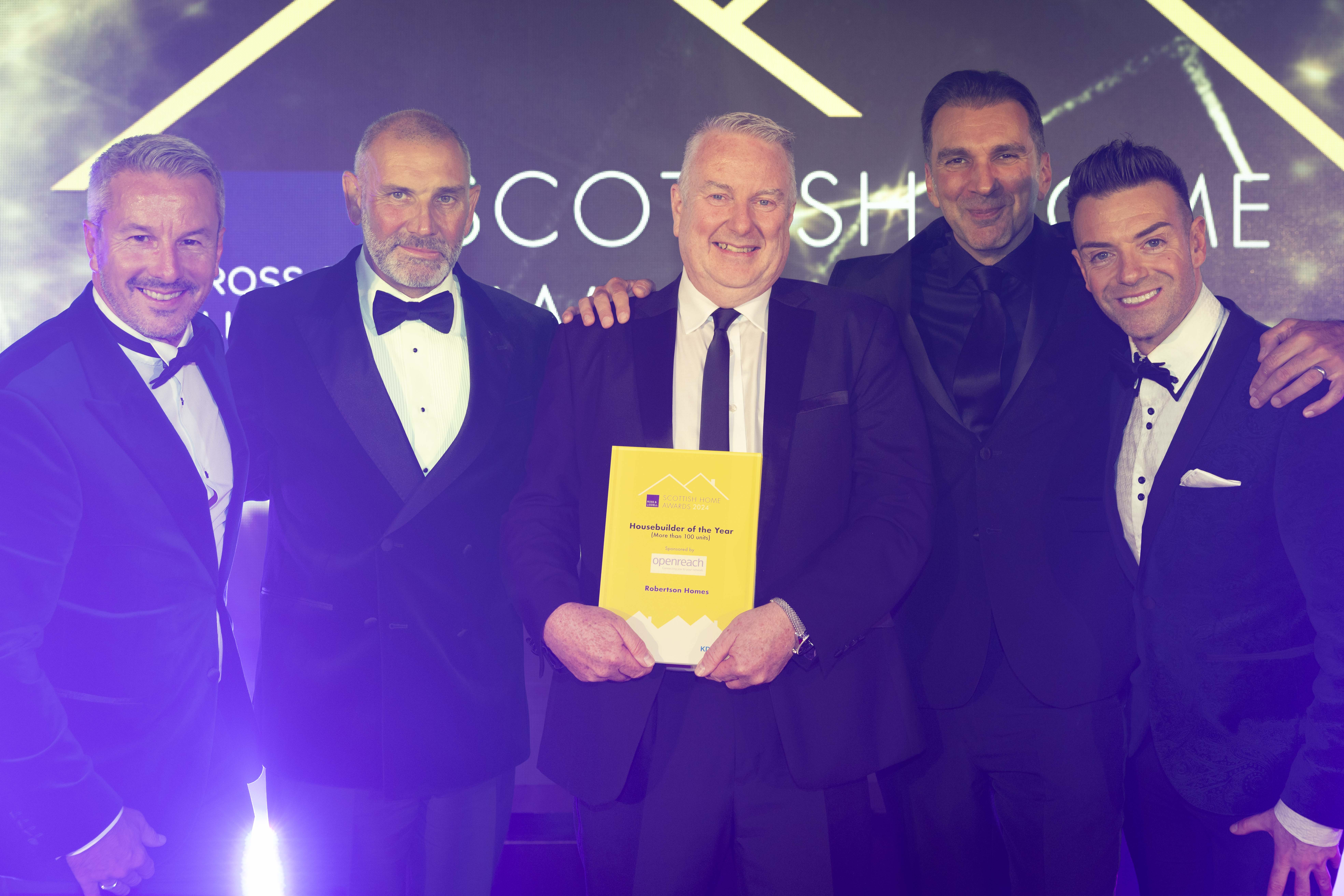 Robertson Homes named Housebuilder of the Year for second consecutive year