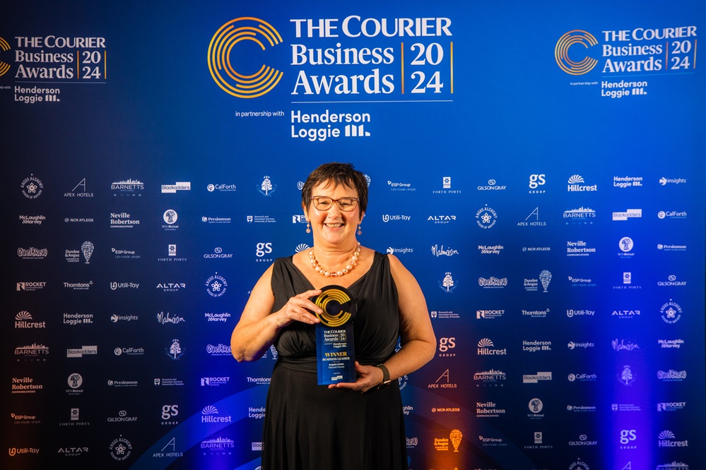 Angela Linton named Leader of the Year at Courier Business Awards