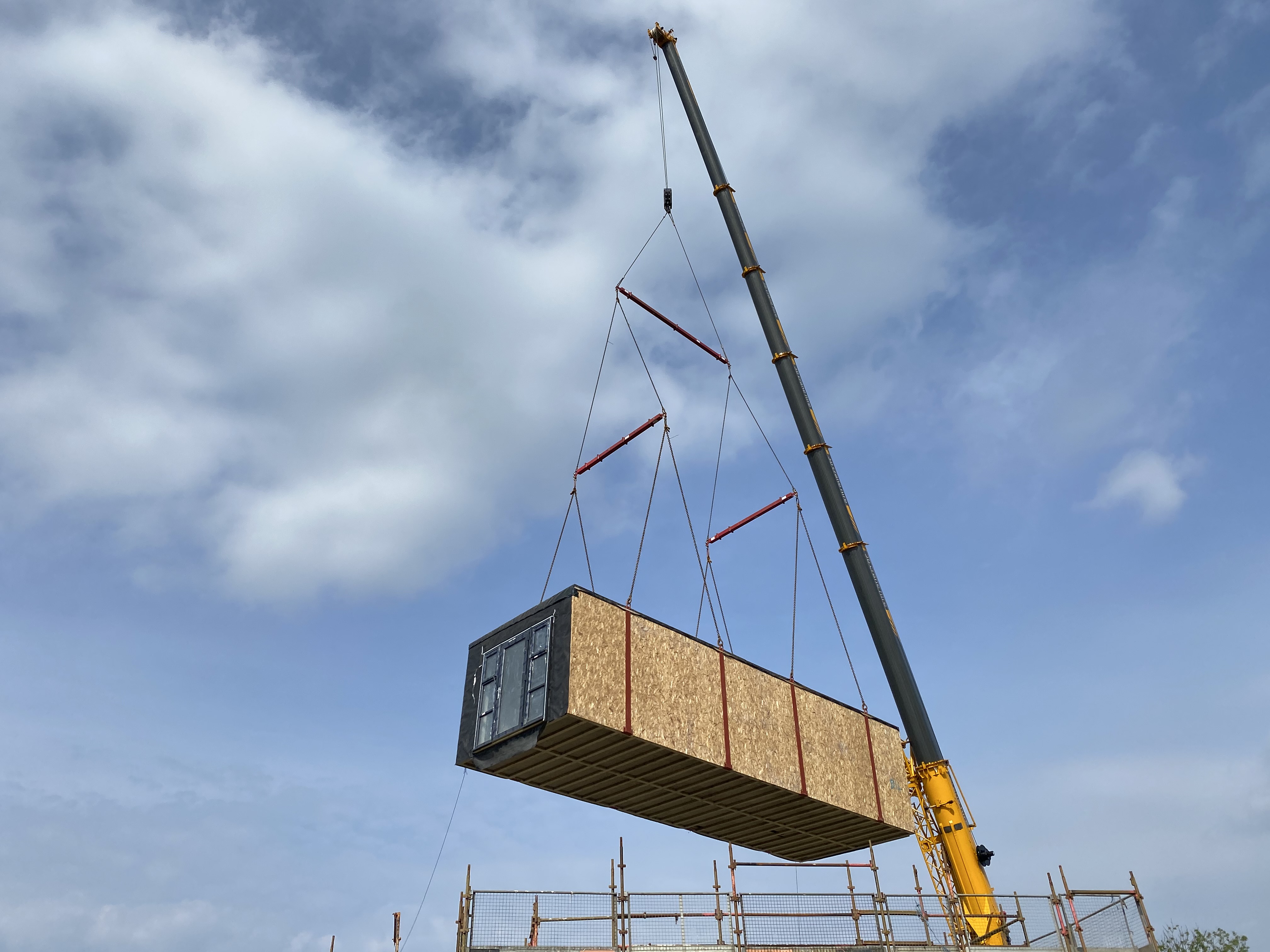 First modules arrive at Scotland's largest affordable modular housing development in South Ayrshire