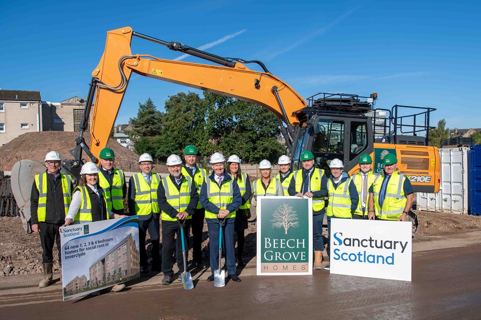 Sanctuary's in-house construction team to deliver new Greenock homes