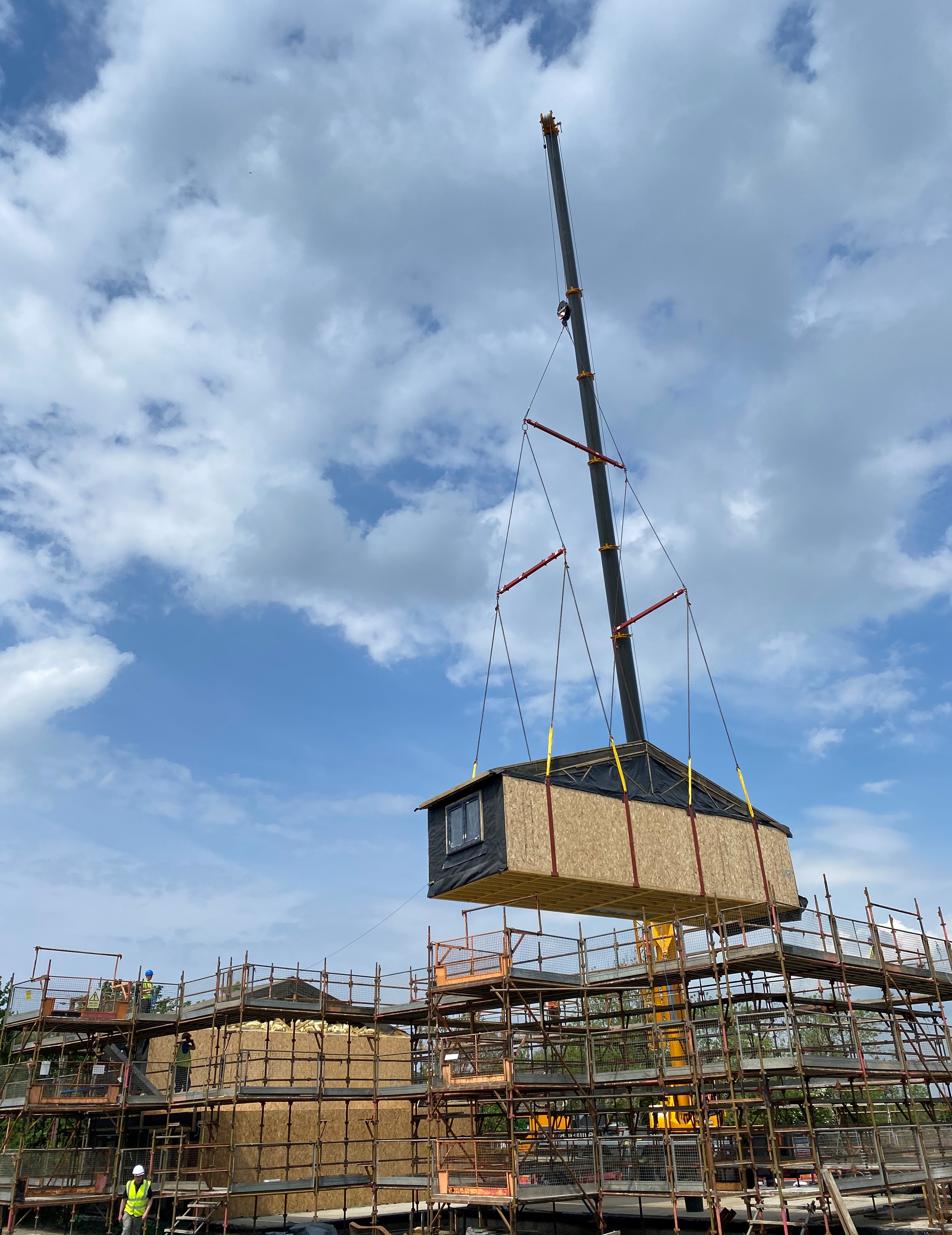 First modules arrive at Scotland's largest affordable modular housing development in South Ayrshire