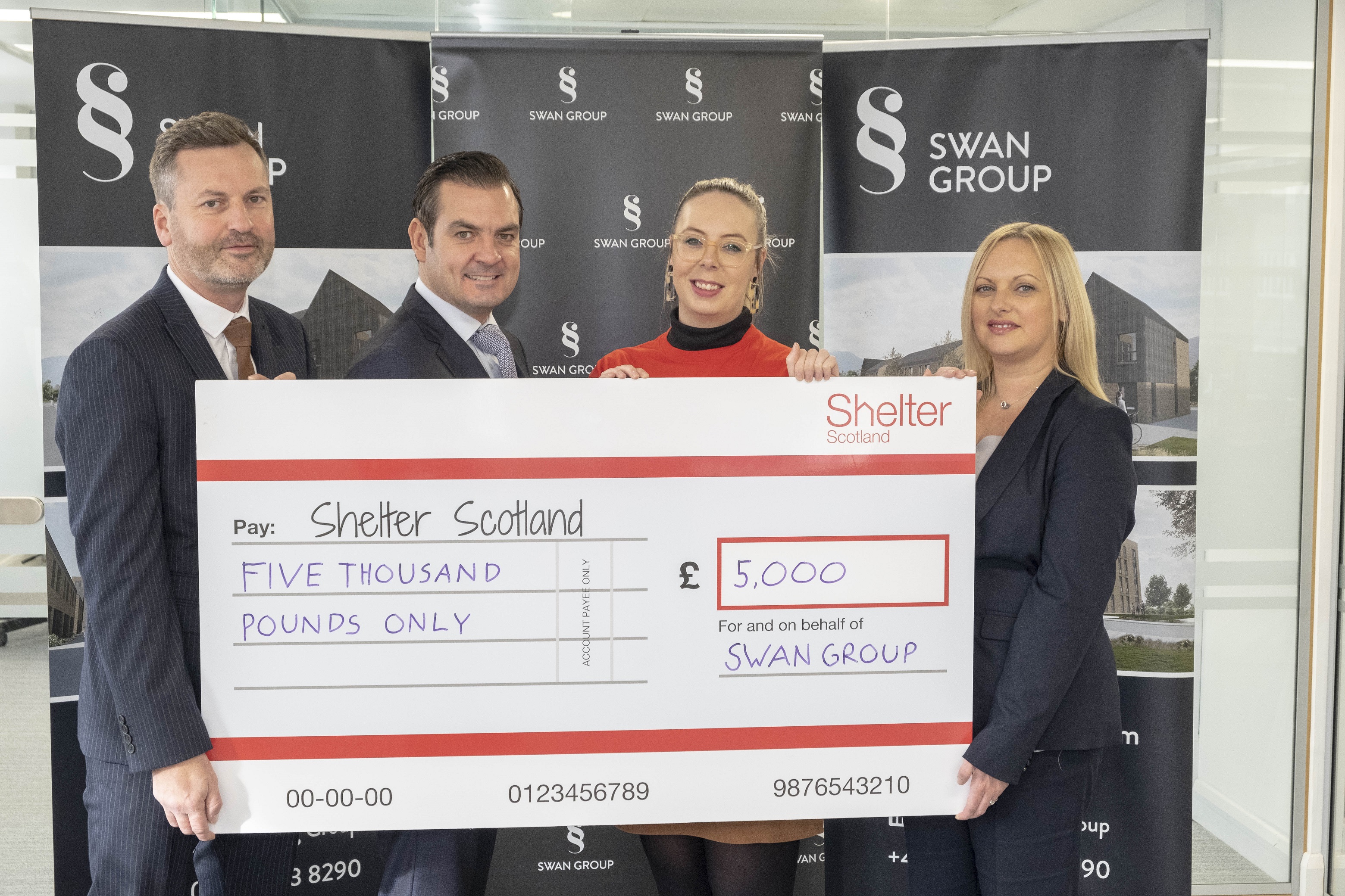 Swan Group unveils Shelter Scotland as its charity partner