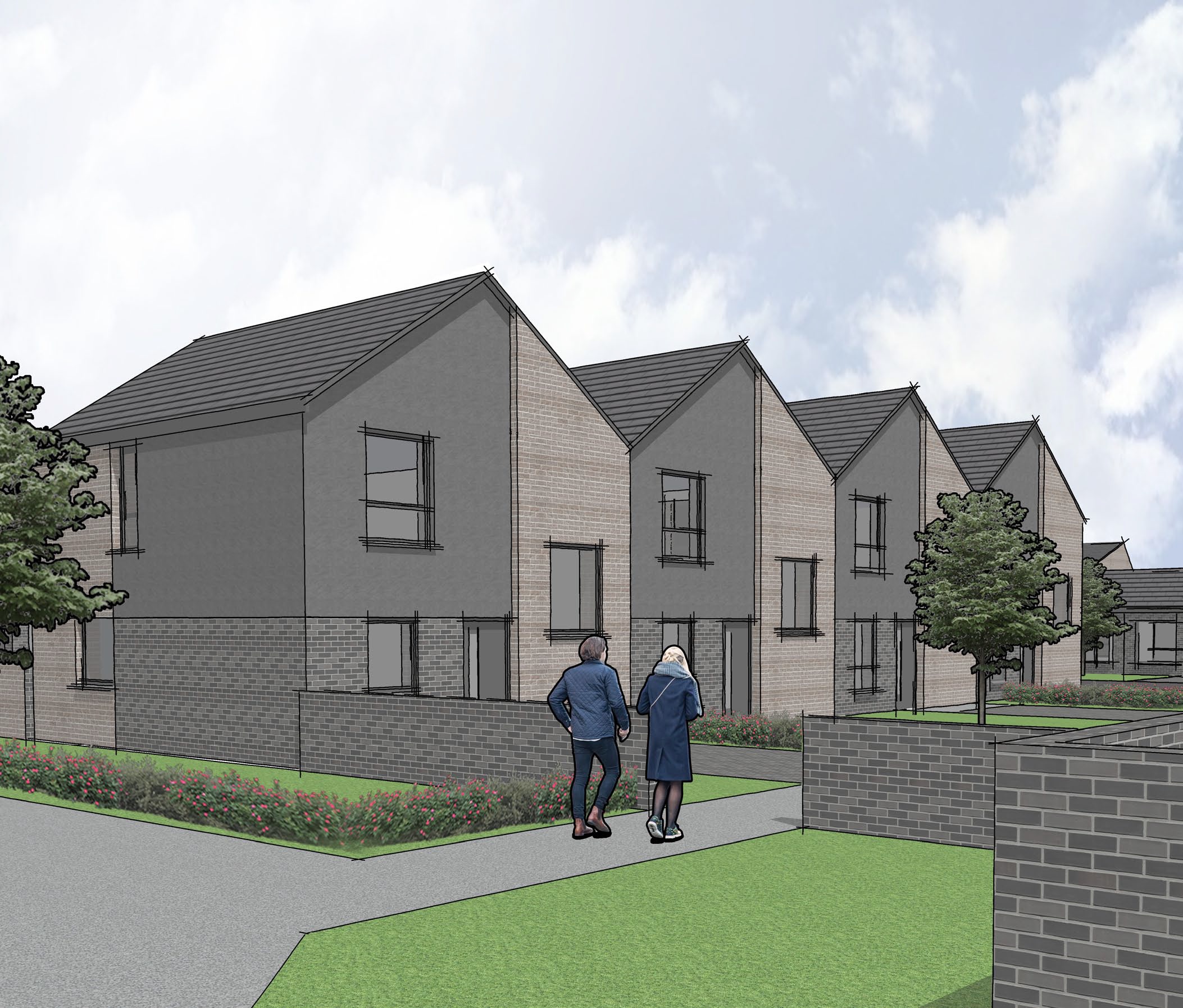 Construction resumes on new North Ayrshire council houses