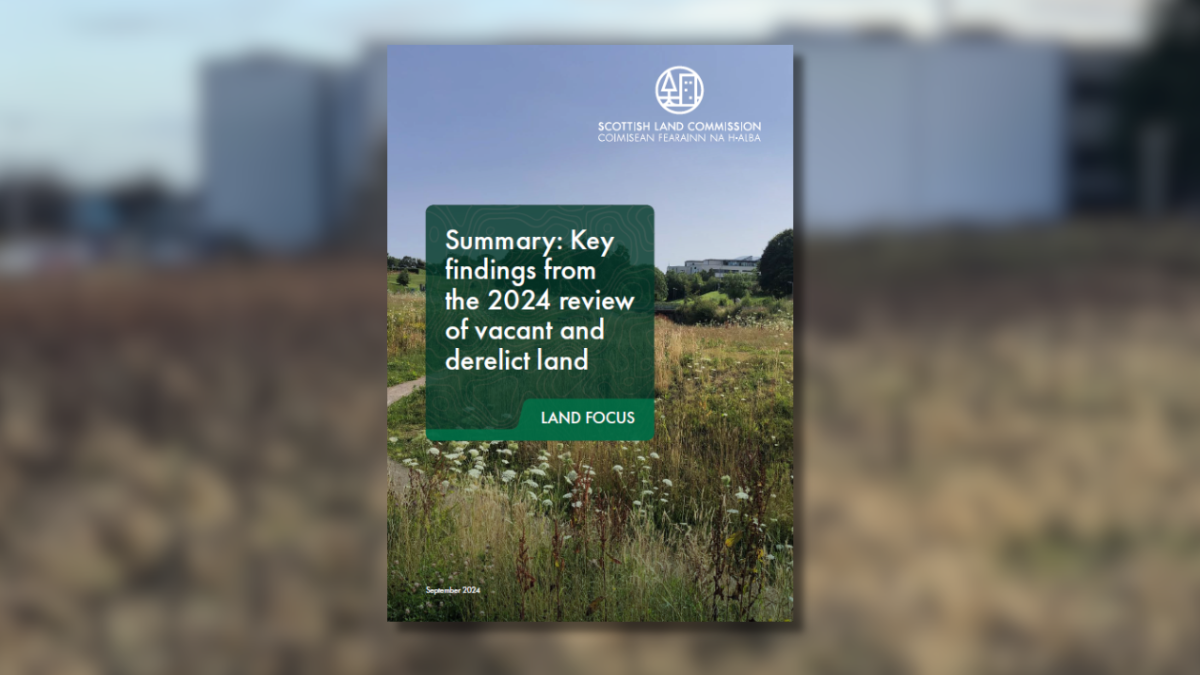 Steady progress being made in tackling Scotland’s vacant and derelict land, report finds