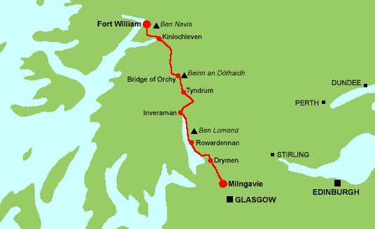 Ypeople walks the West Highland Way