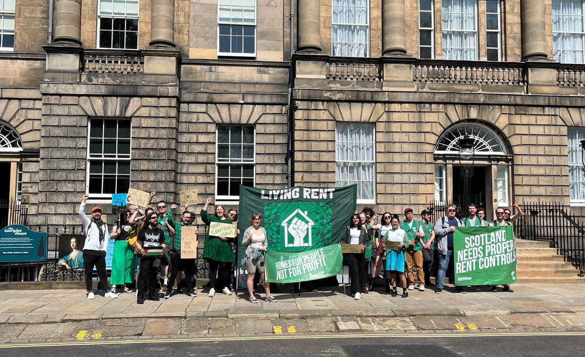 Tenants stage Bute House rally in support of rent controls