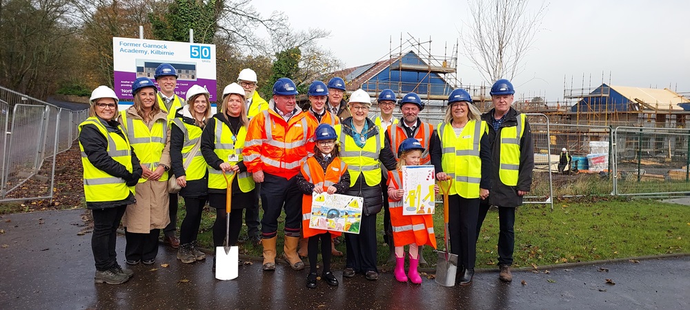 Work starts on new homes at former Garnock Academy site