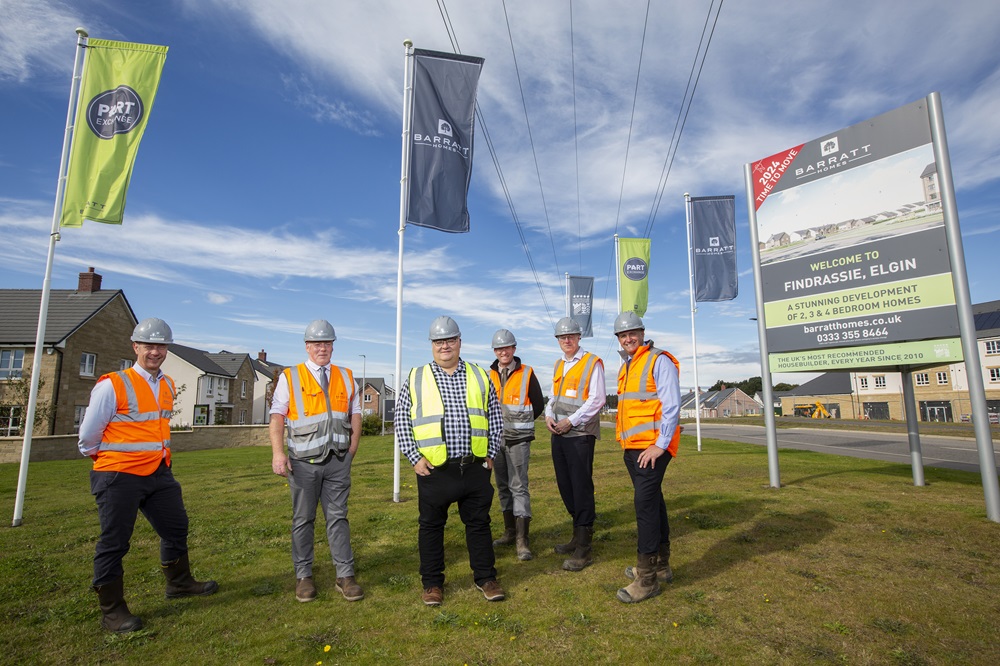 MP visits Barratt and David Wilson Homes sites in Elgin