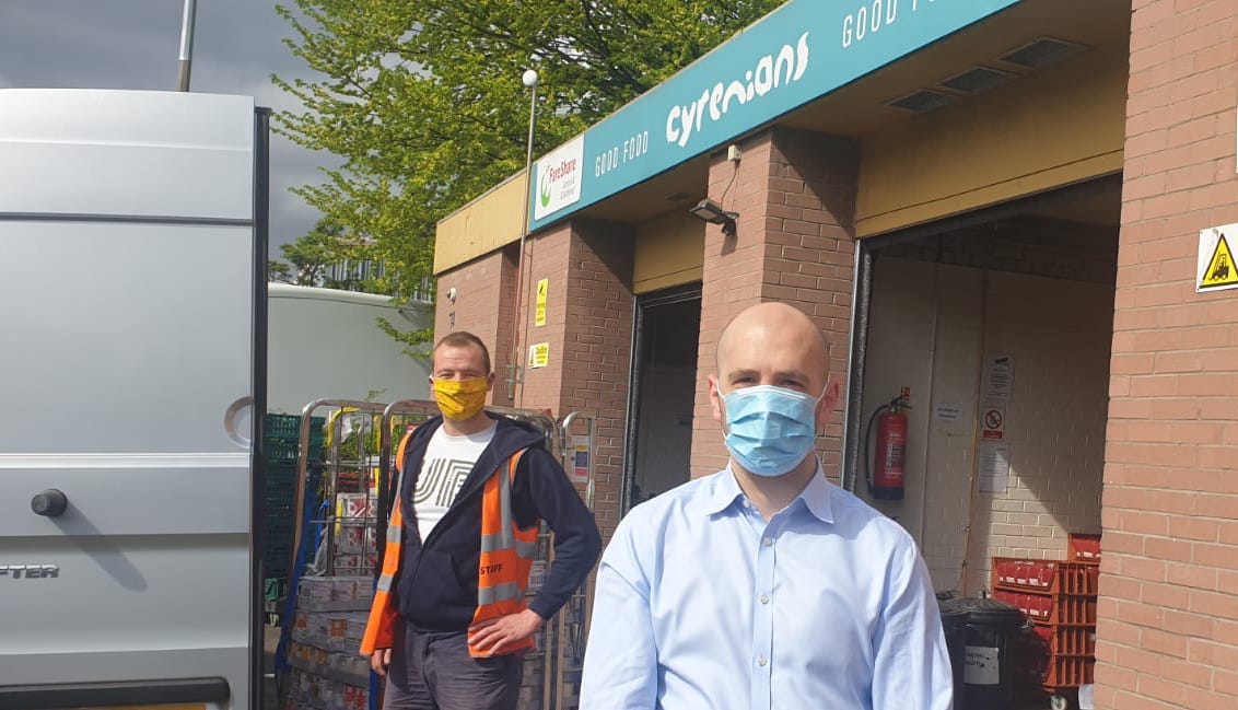 Cyrenians FareShare depot in Leith redistributes record amount of food in response to pandemic