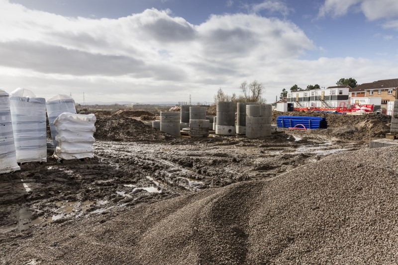 North Lanarkshire Council marks latest sod cutting at Wishaw housing development