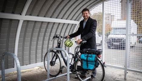 New cycle storage unveiled at Dundee multi-storey block