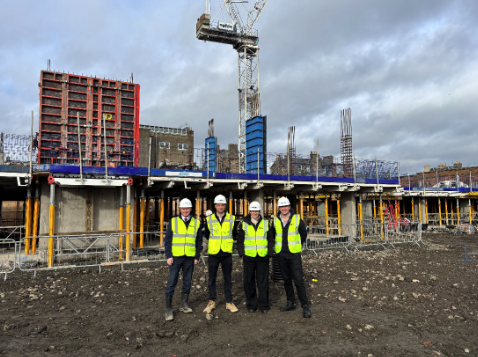 Firethorn Trust reaches build milestone at Leith Walk PSBA site