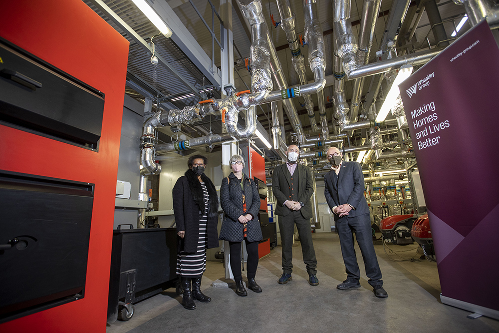 Patrick Harvie visits Wheatley to see how group is driving green agenda